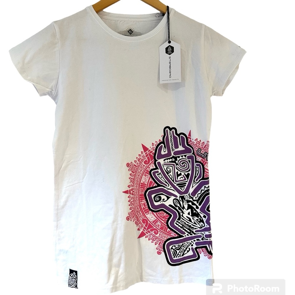 Starboard 2014 Tiki Wheel White Tee Size XL NWT